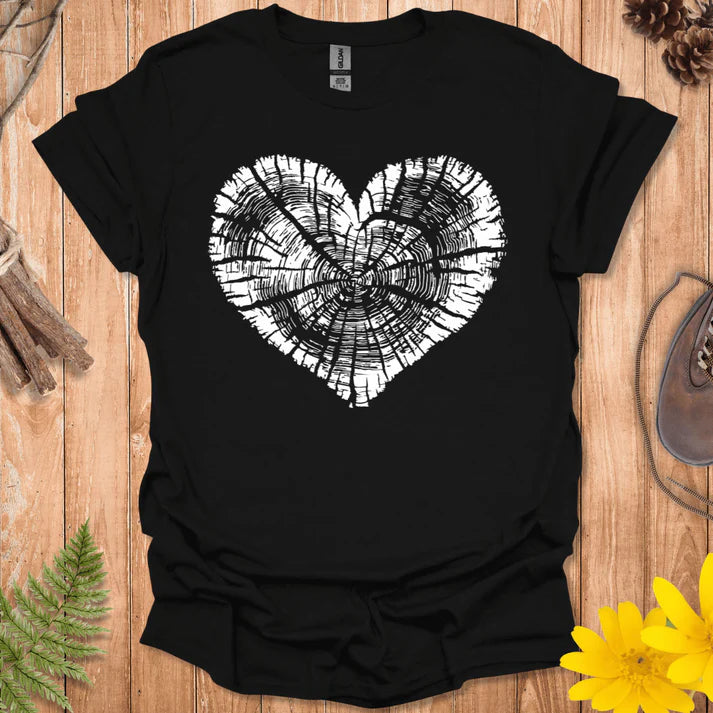 Tree Trunk Heart T-Shirt