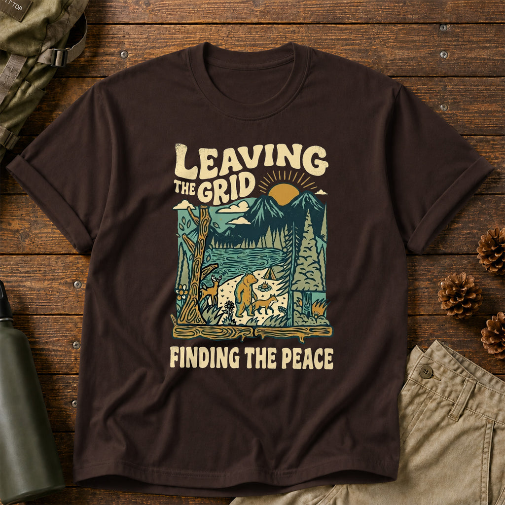 Leaving the Grid, Finding the Peace T-Shirt