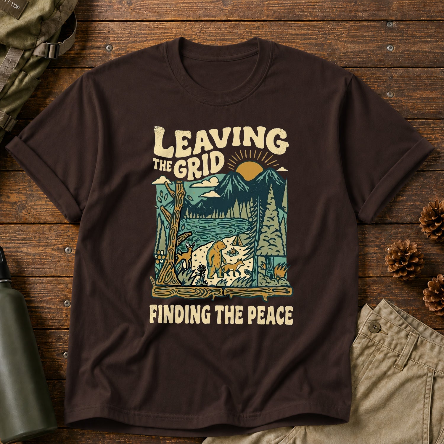 Leaving the Grid, Finding the Peace T-Shirt