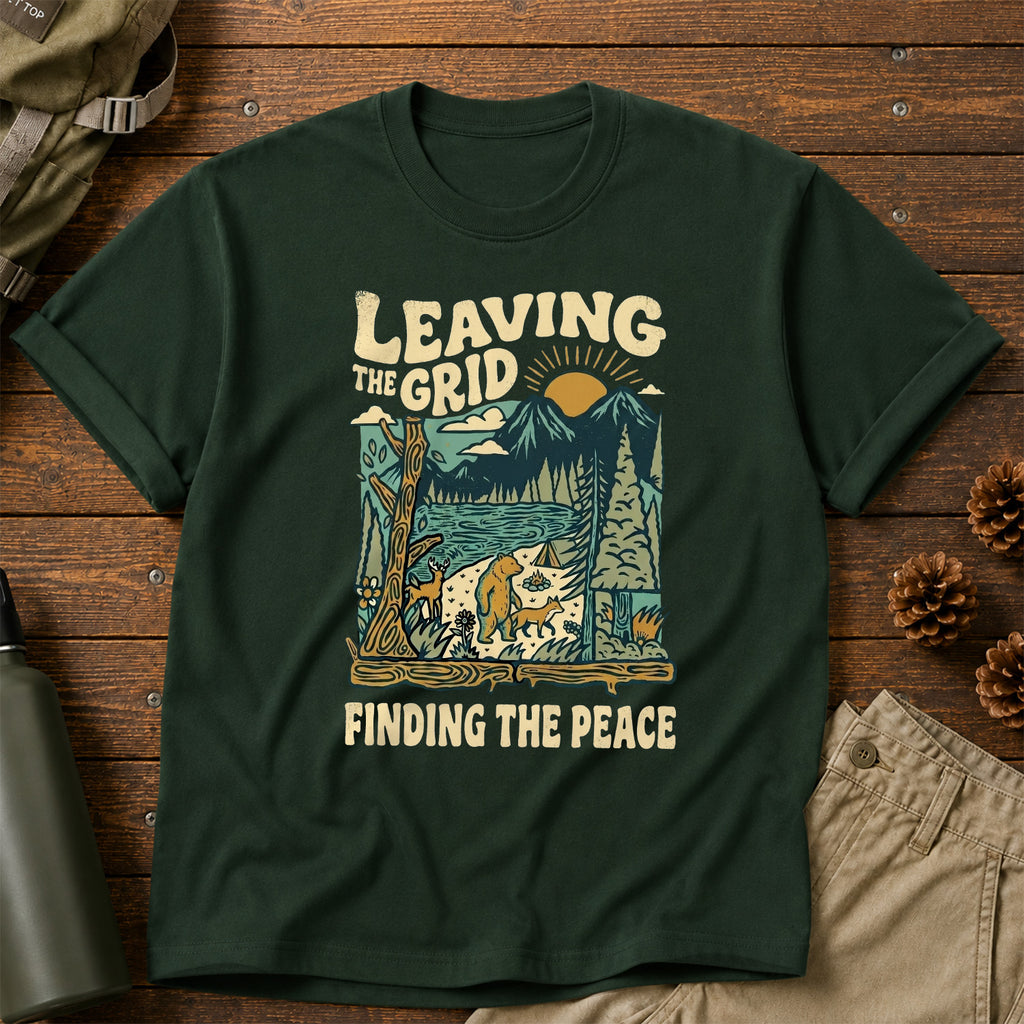 Leaving the Grid, Finding the Peace T-Shirt