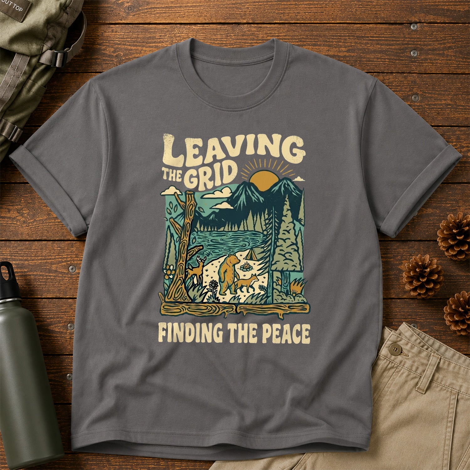 Leaving the Grid, Finding the Peace T-Shirt