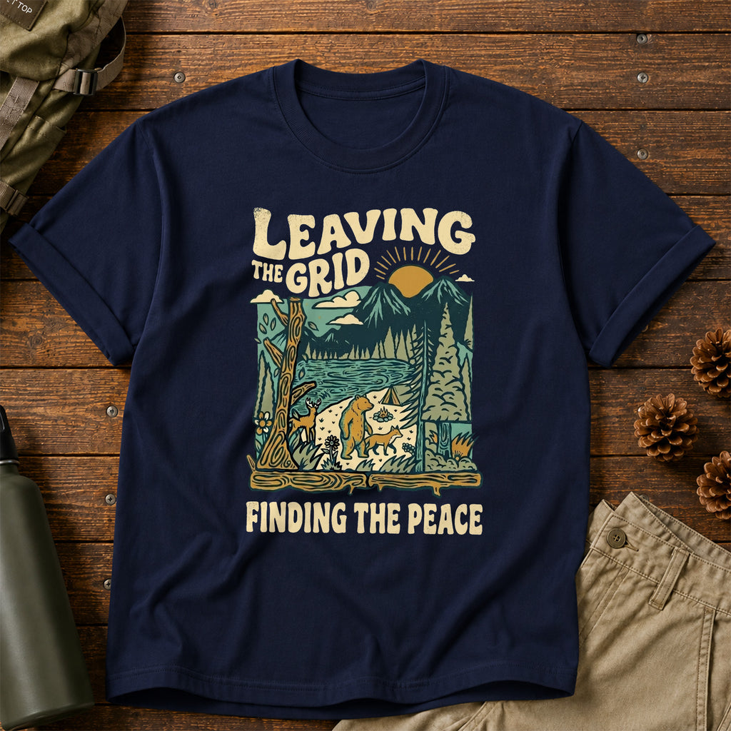 Leaving the Grid, Finding the Peace T-Shirt
