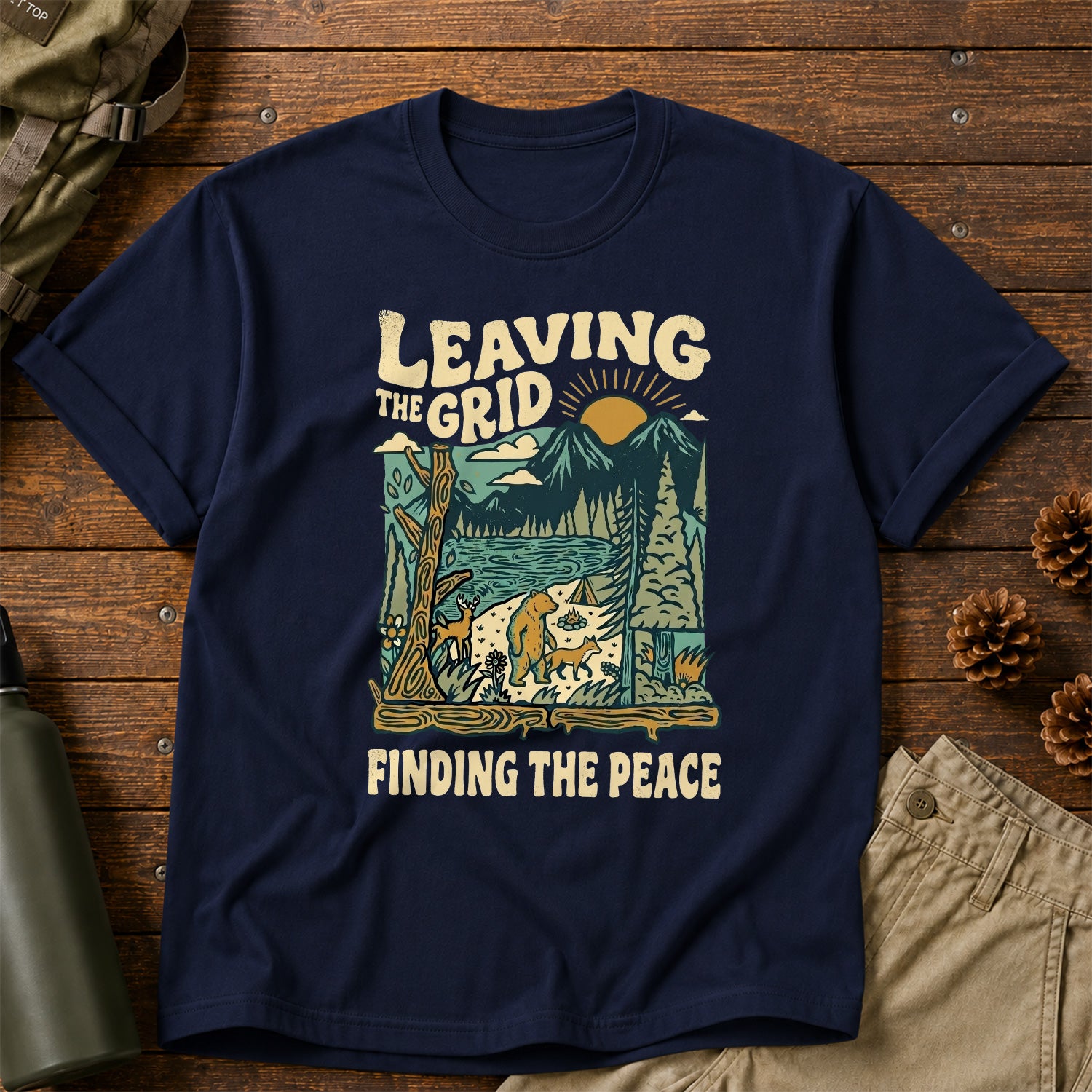 Leaving the Grid, Finding the Peace T-Shirt