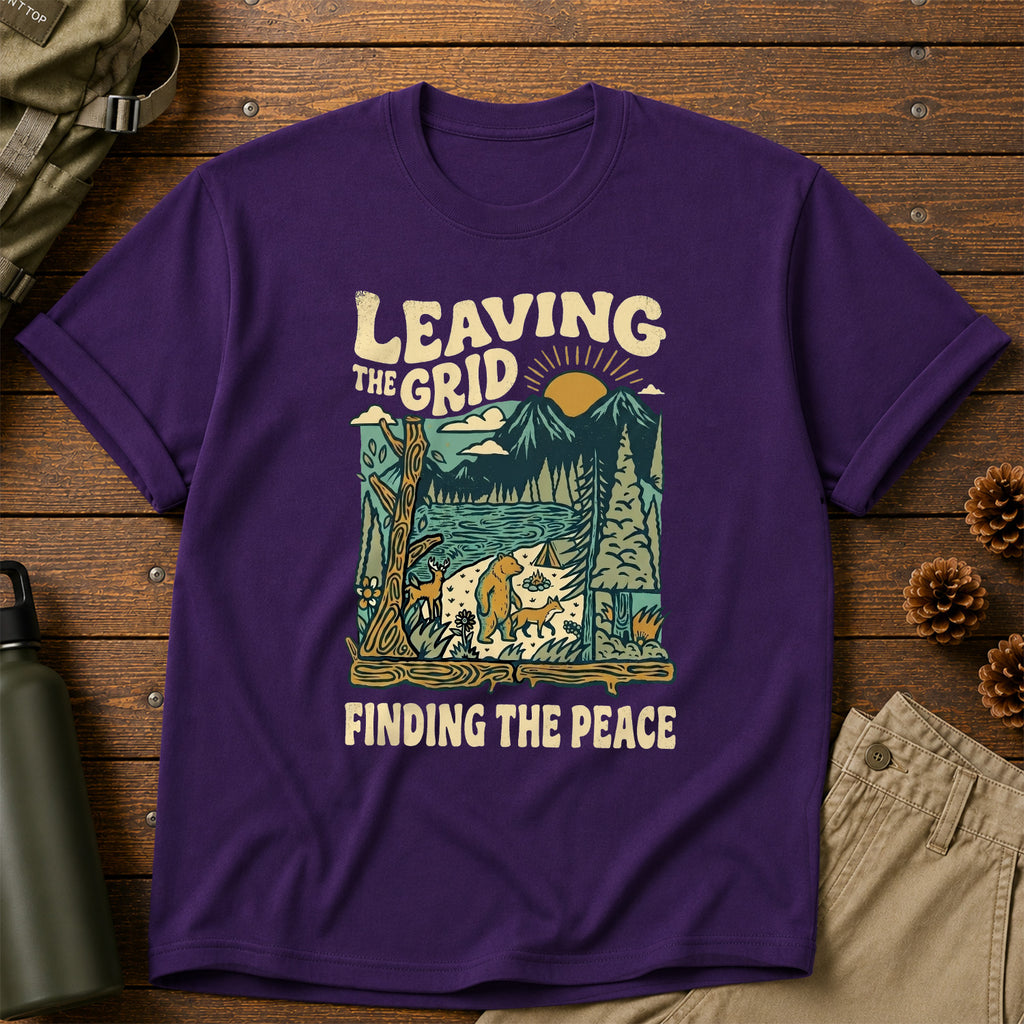 Leaving the Grid, Finding the Peace T-Shirt