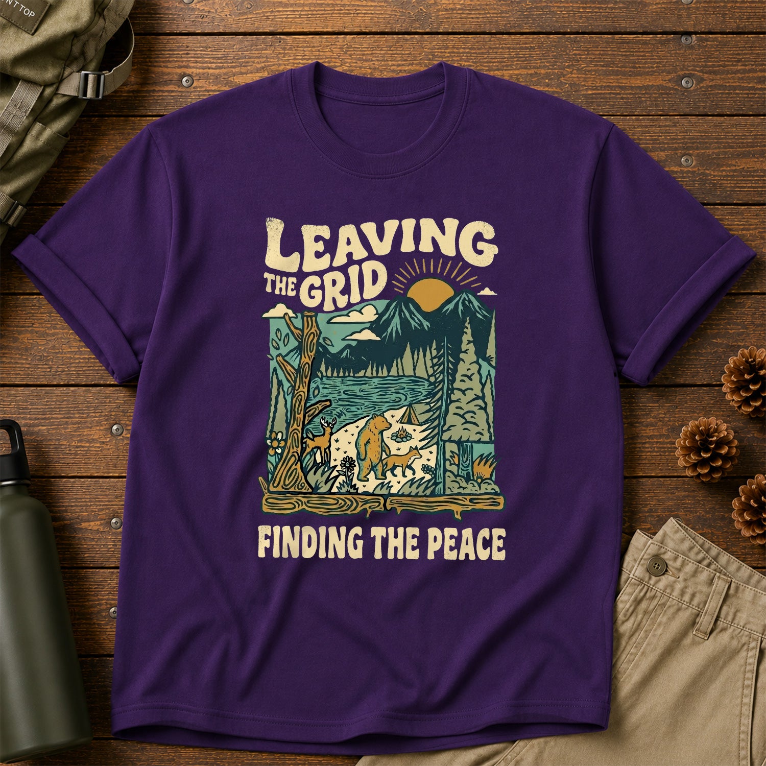 Leaving the Grid, Finding the Peace T-Shirt