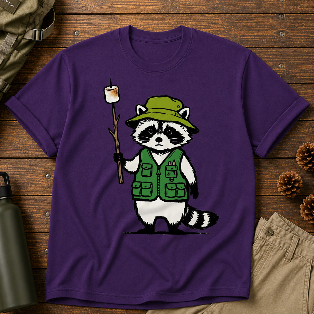 Camping Racoon T-Shirt