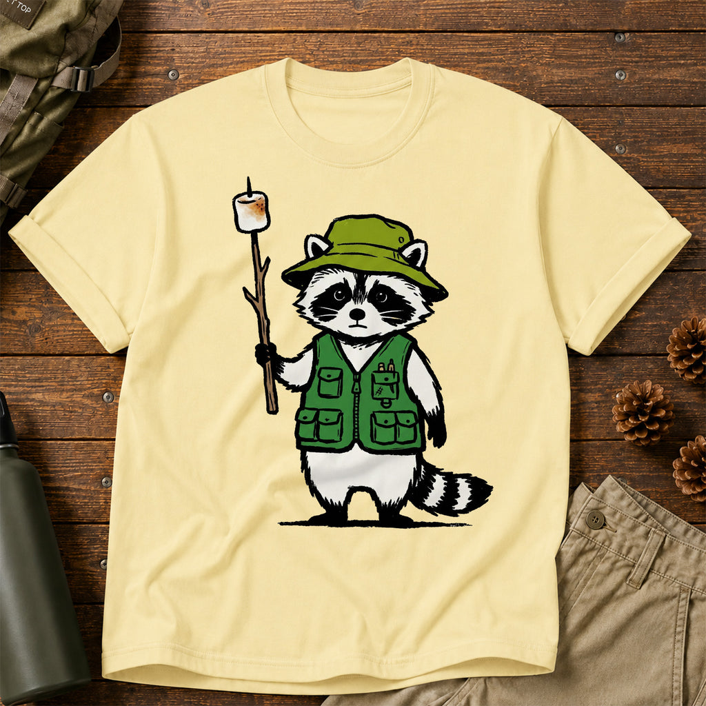 Camping Racoon T-Shirt