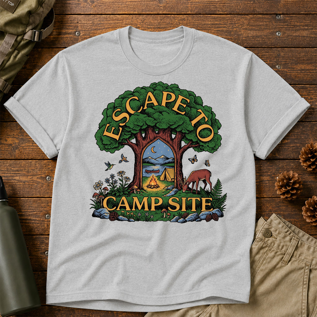 Escape To Campsite T-Shirt