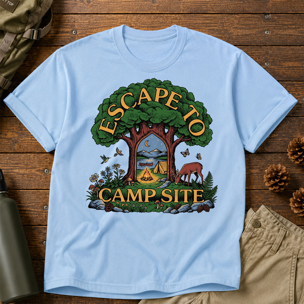 Escape To Campsite T-Shirt