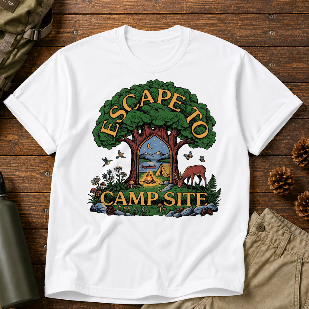 Escape To Campsite T-Shirt