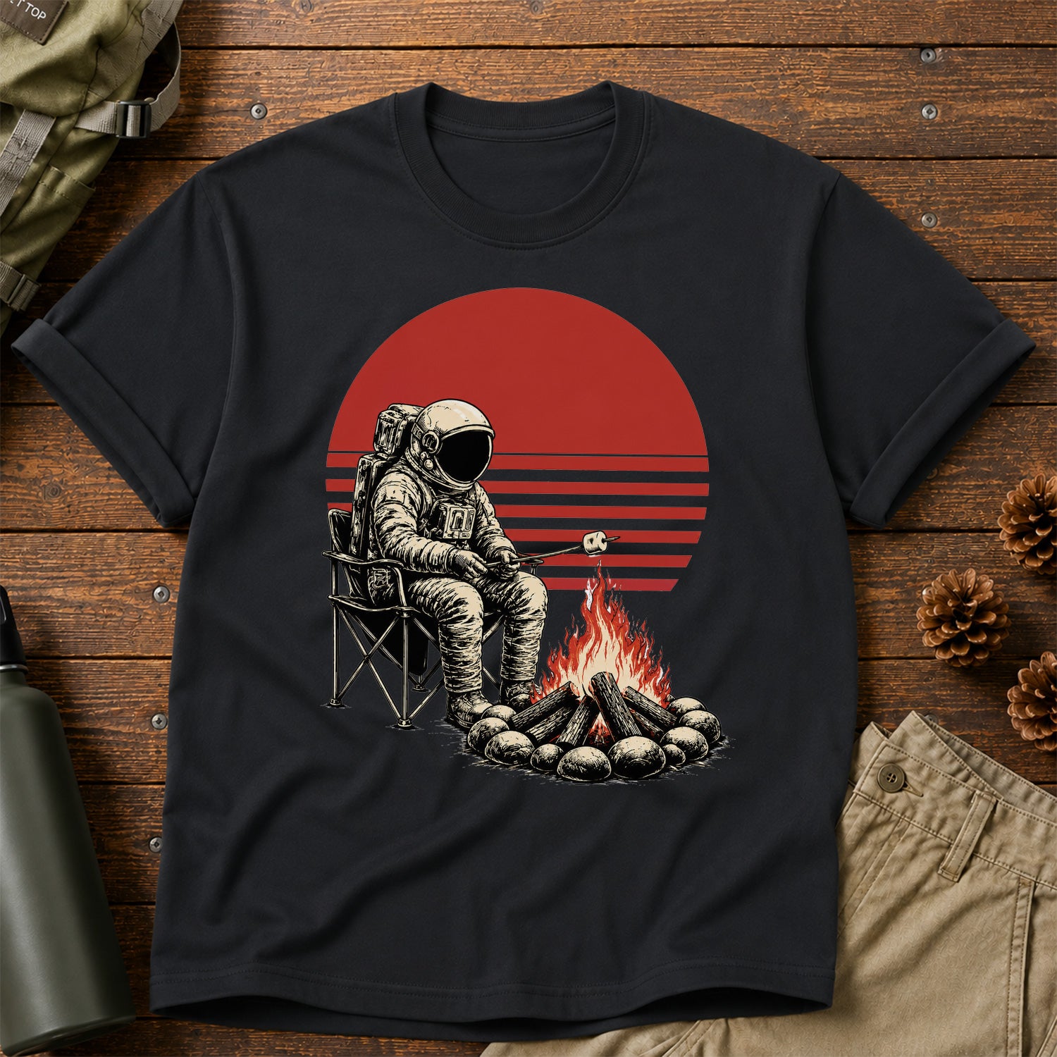 Astronaut Camping T-Shirt