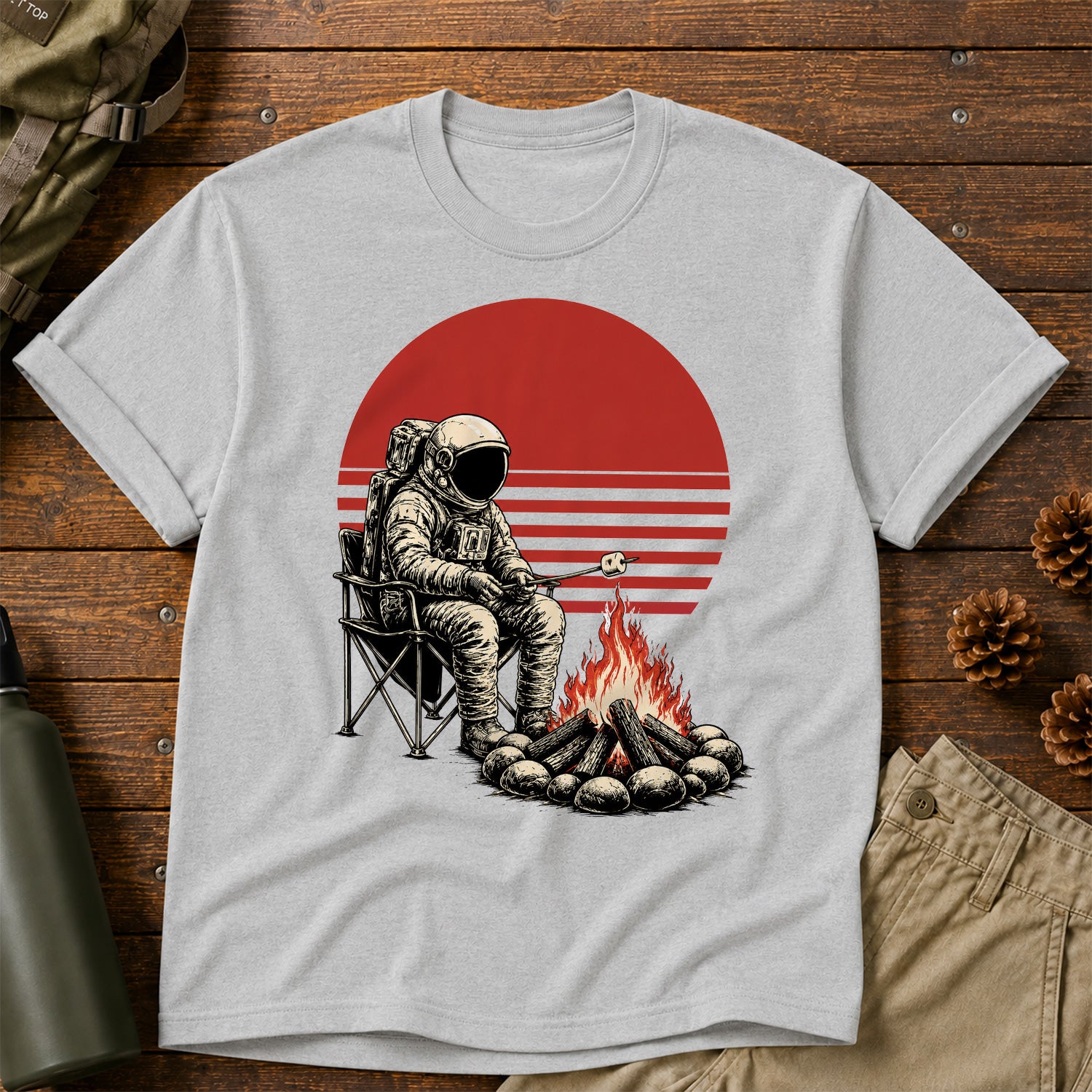 Astronaut Camping T-Shirt
