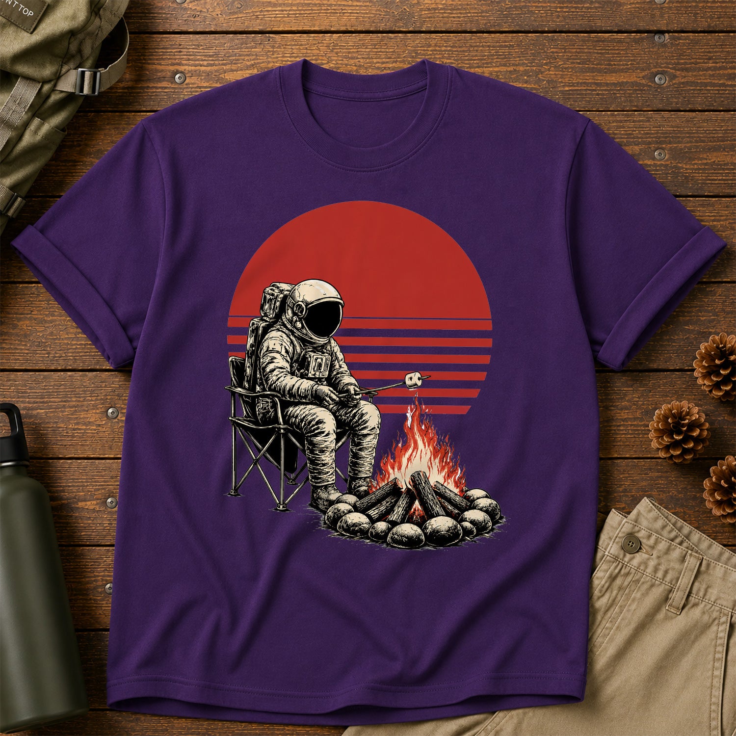 Astronaut Camping T-Shirt