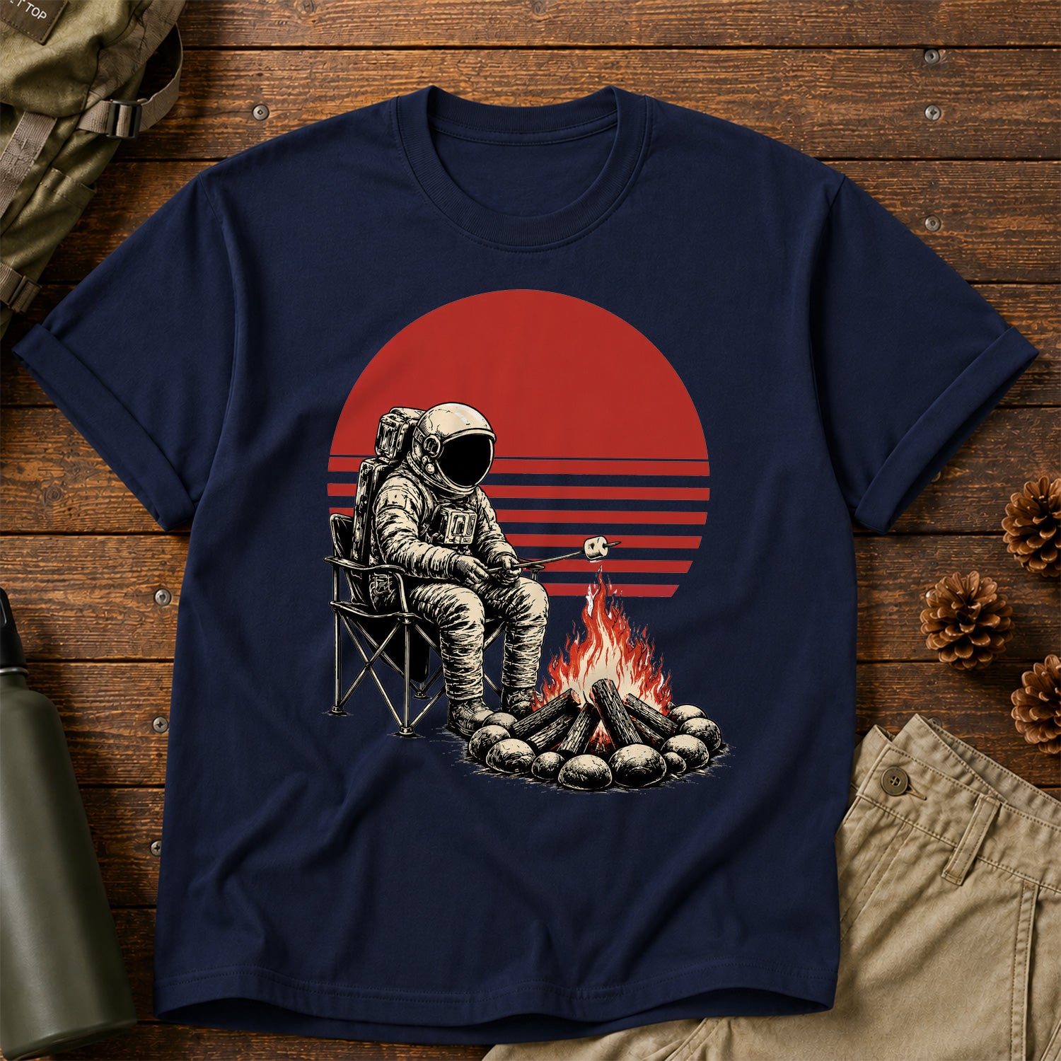Astronaut Camping T-Shirt