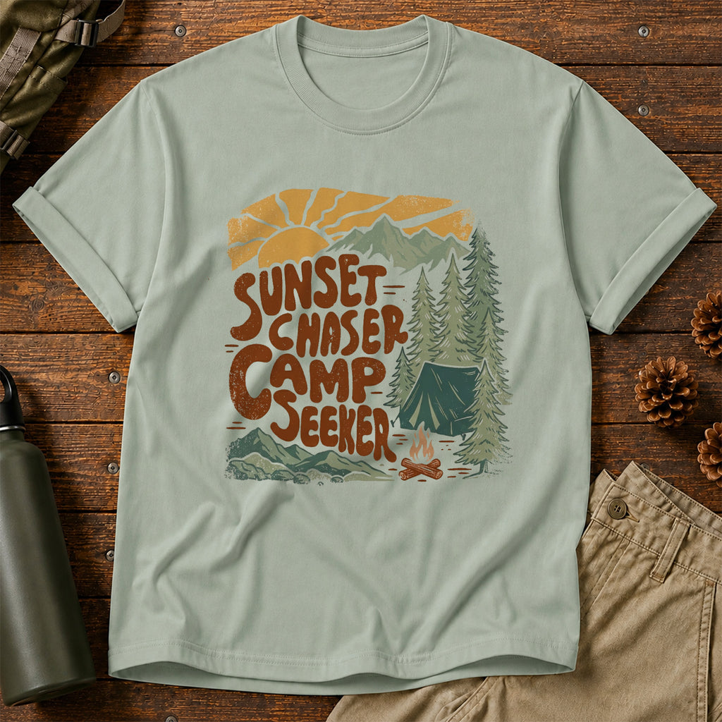 Sunset Chaser, Camp Seeker T-Shirt