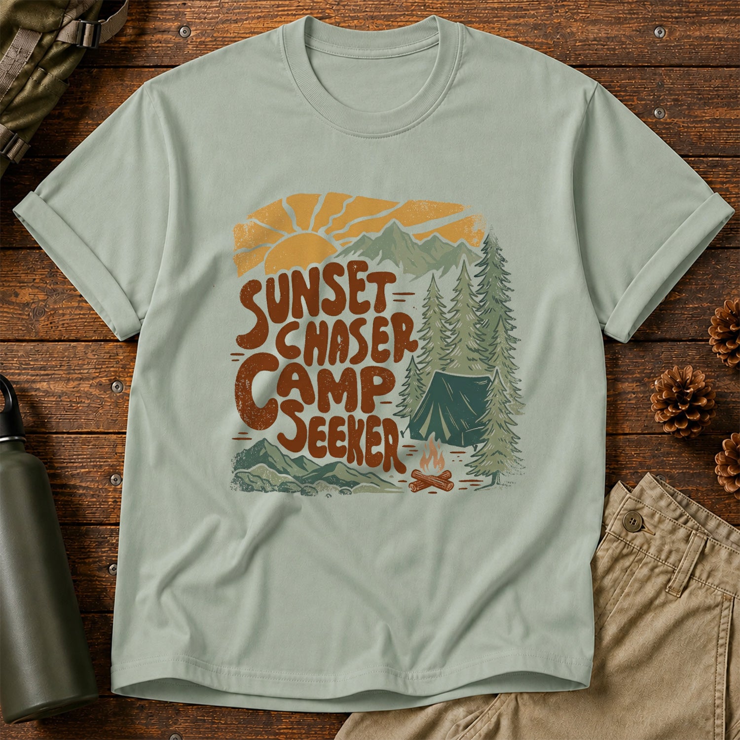 Sunset Chaser, Camp Seeker T-Shirt