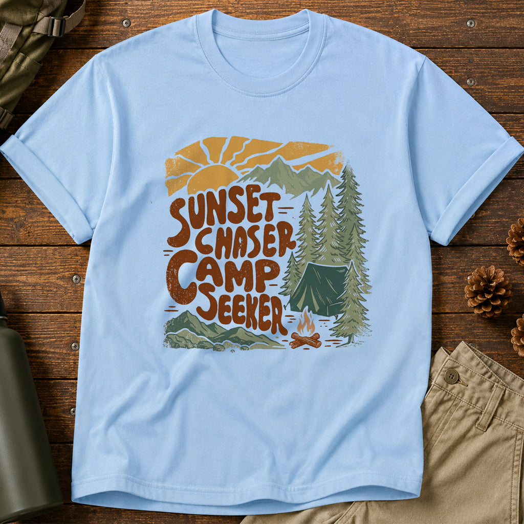 Sunset Chaser, Camp Seeker T-Shirt