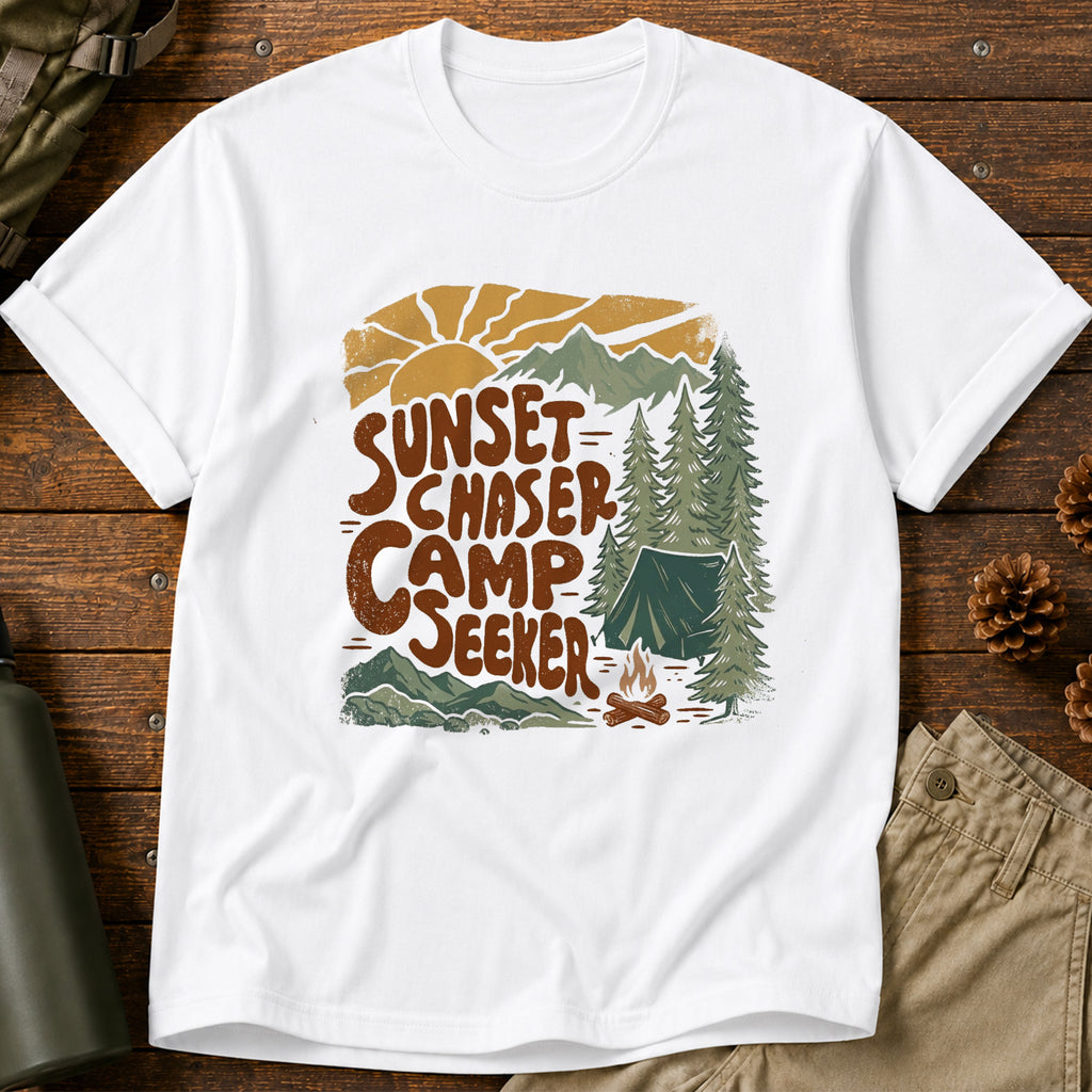 Sunset Chaser, Camp Seeker T-Shirt