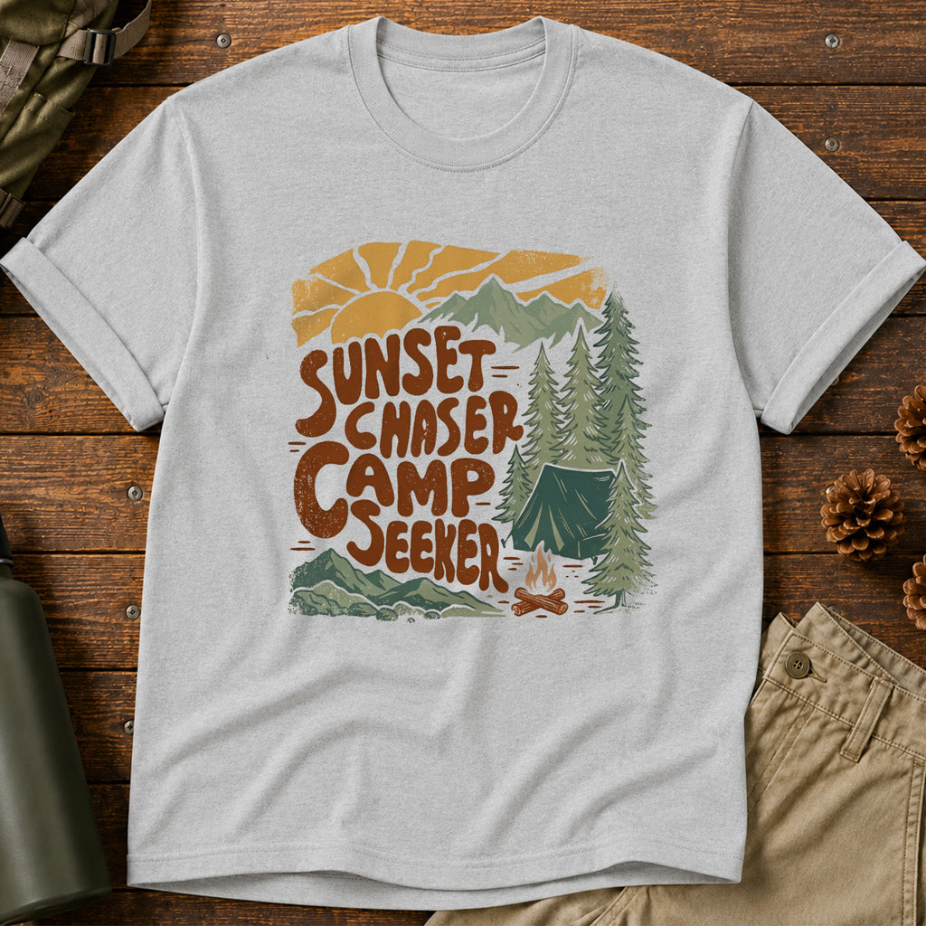 Sunset Chaser, Camp Seeker T-Shirt