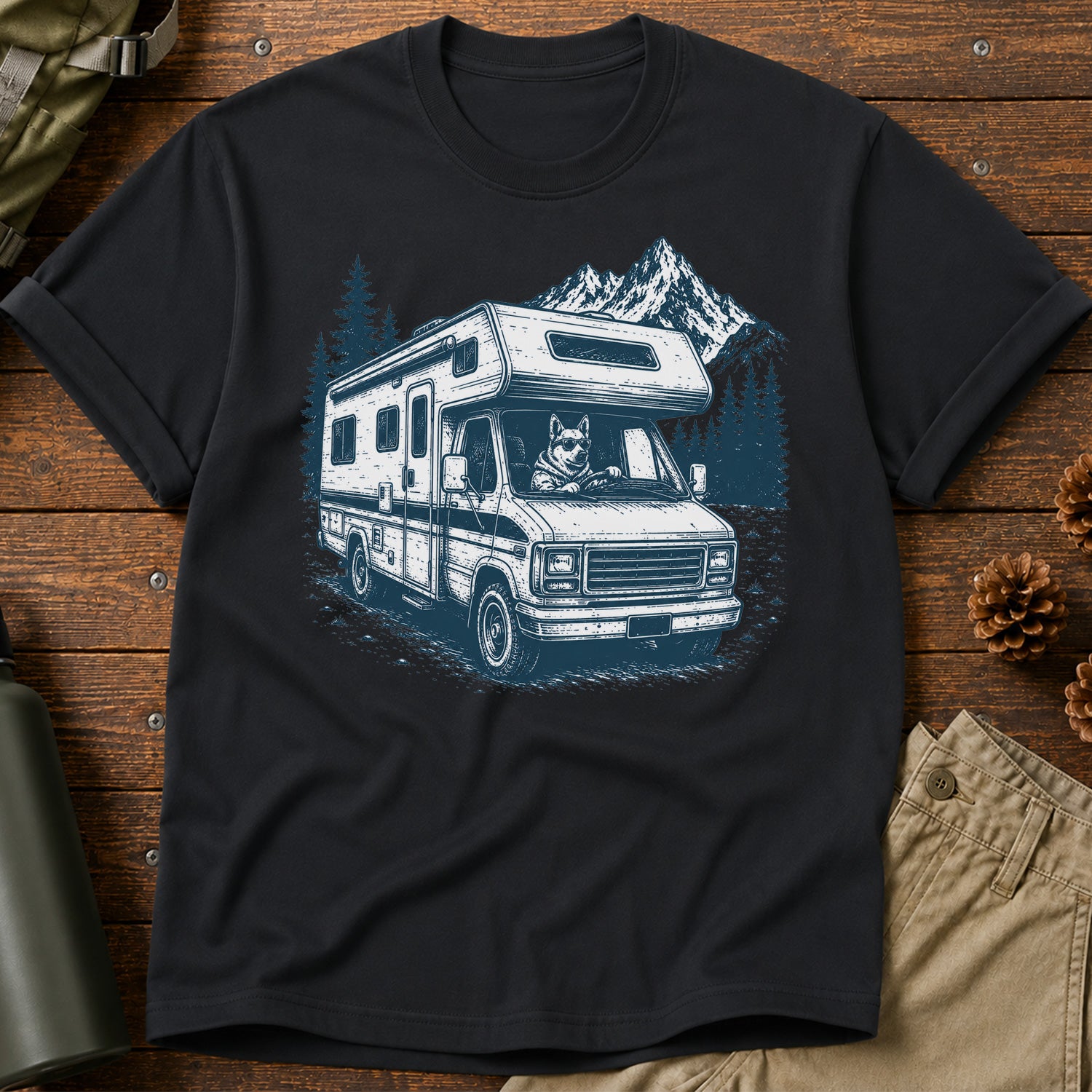 Driving Dog T-Shirt