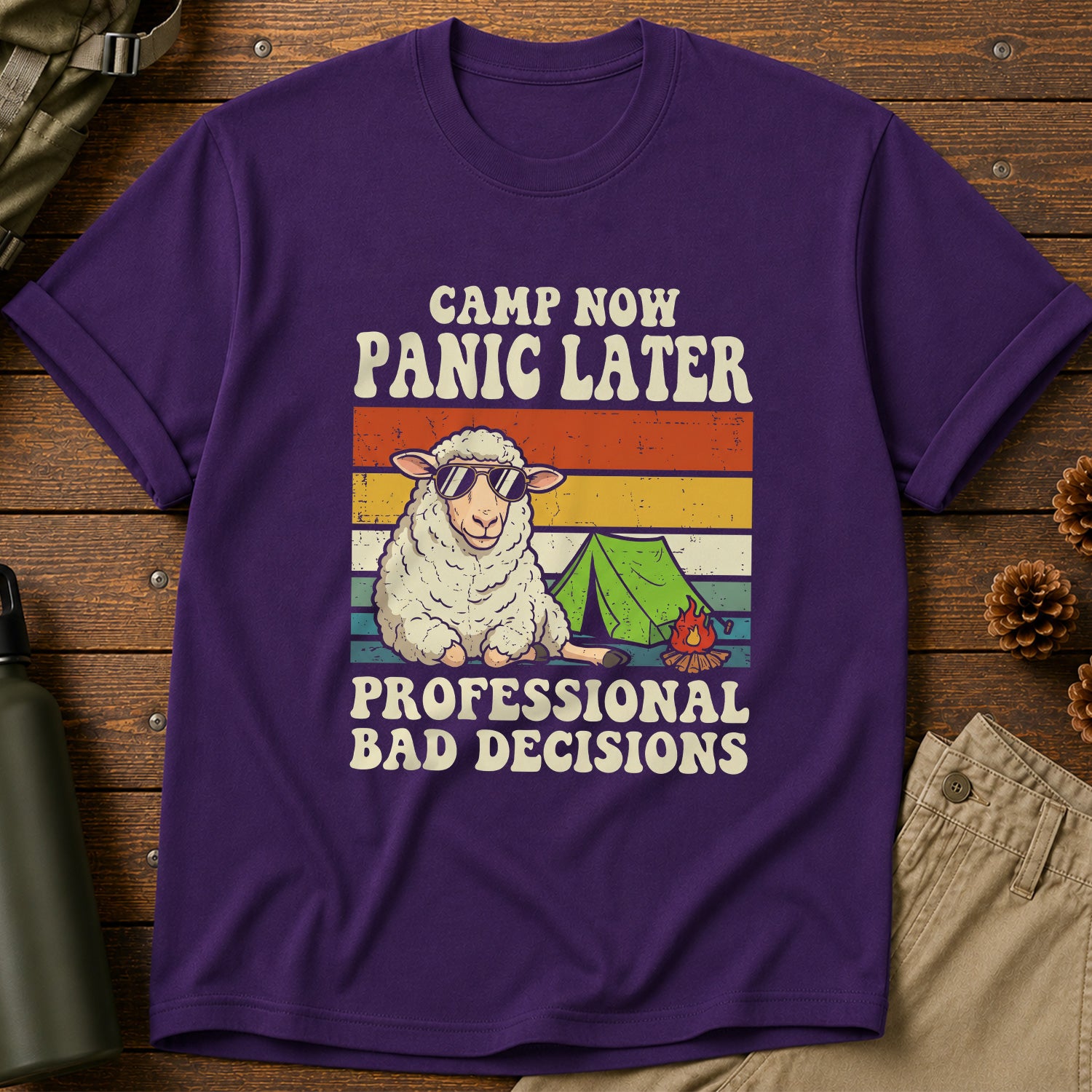 Camp Now Panic Later T-Shirt