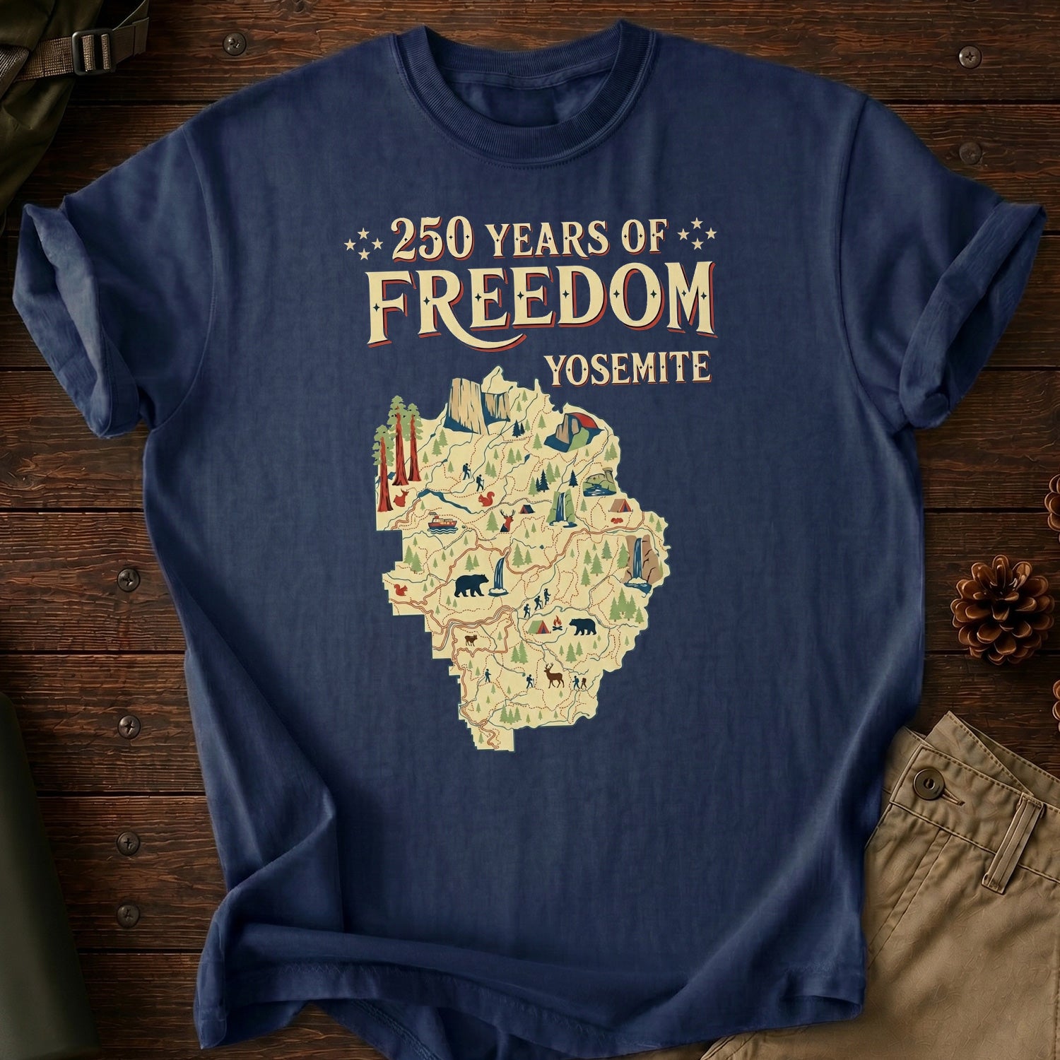 250 Years Of Freedom Yosemite T-Shirt