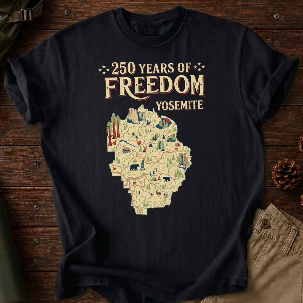 250 Years Of Freedom Yosemite T-Shirt