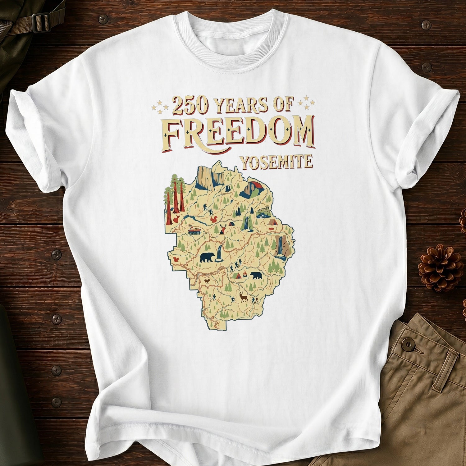 250 Years Of Freedom Yosemite T-Shirt