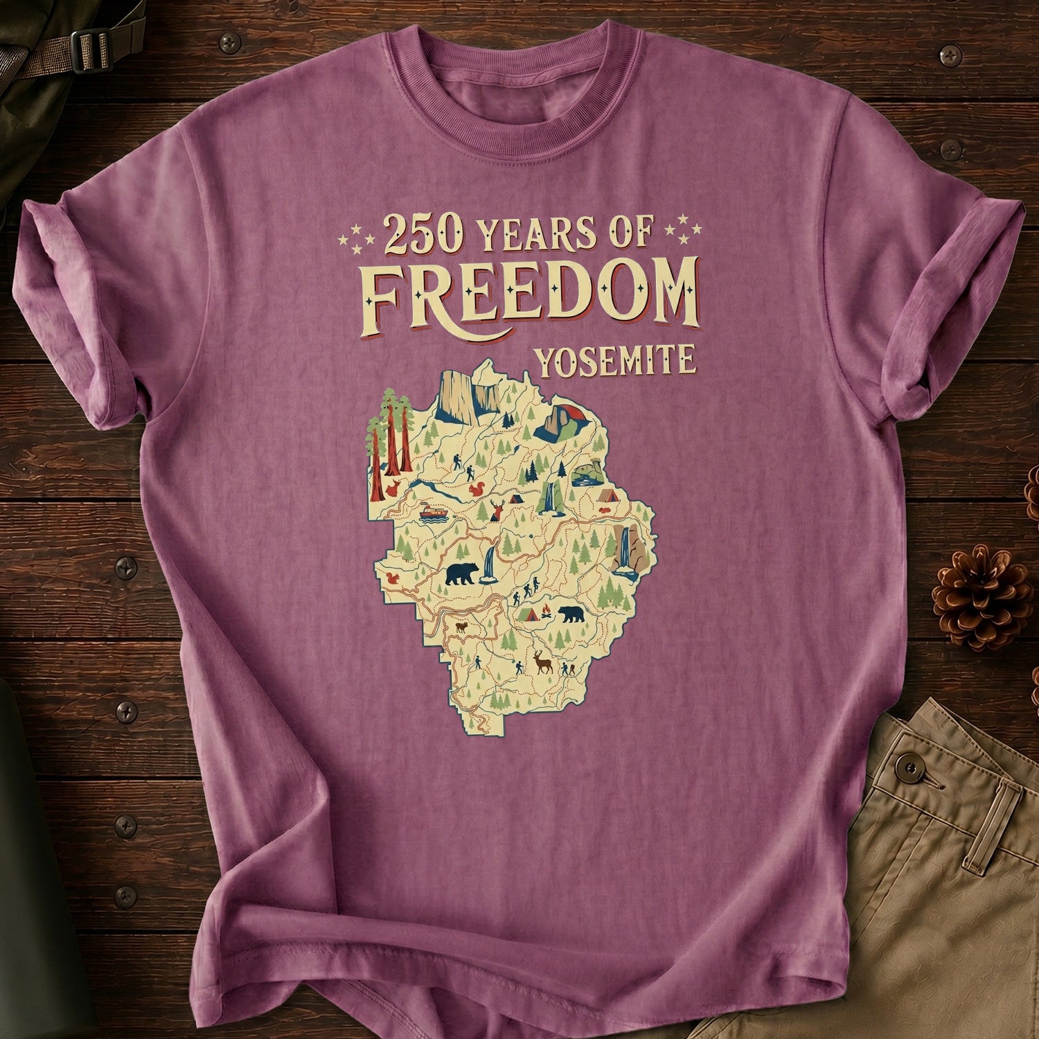 250 Years Of Freedom Yosemite T-Shirt