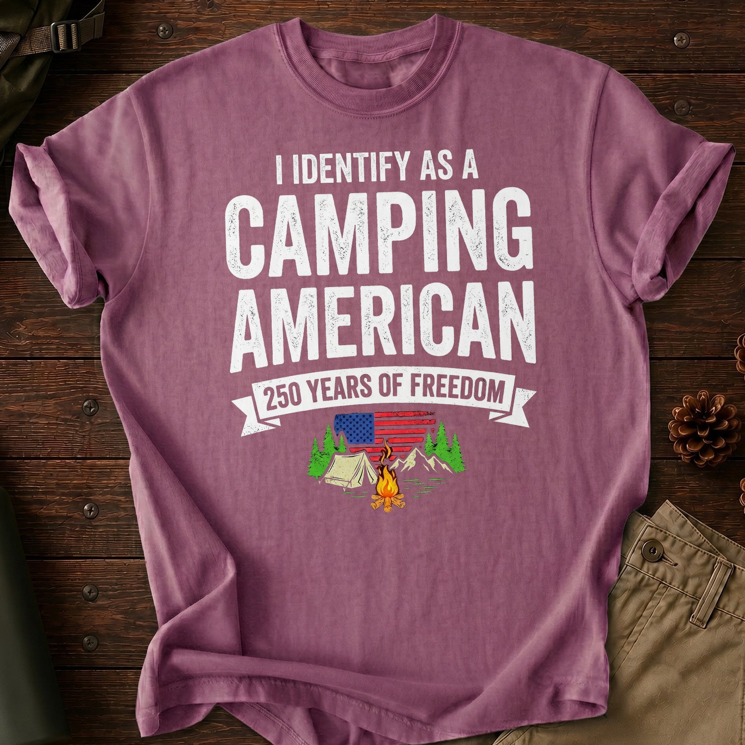 Camping American T-Shirt