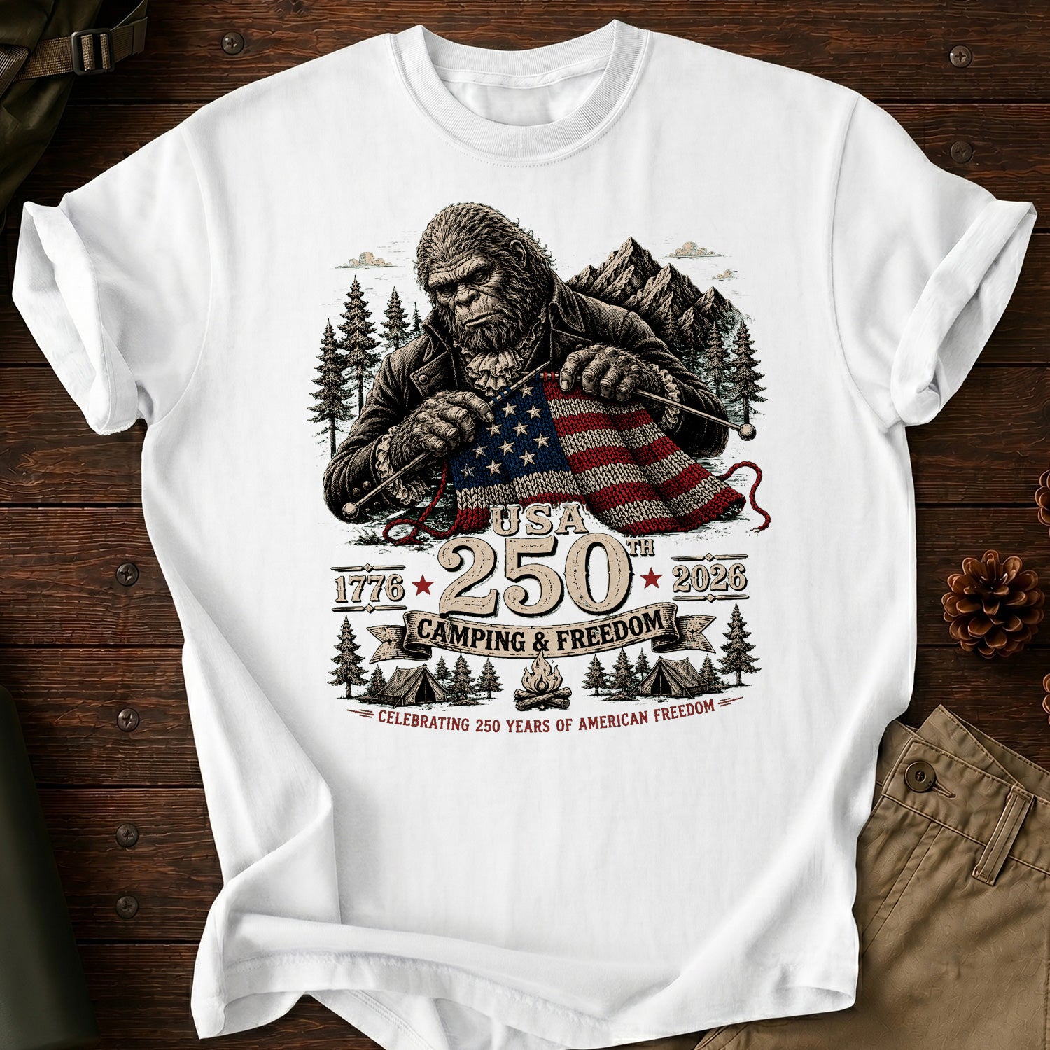 USA 250th Camping&Freedom T-Shirt