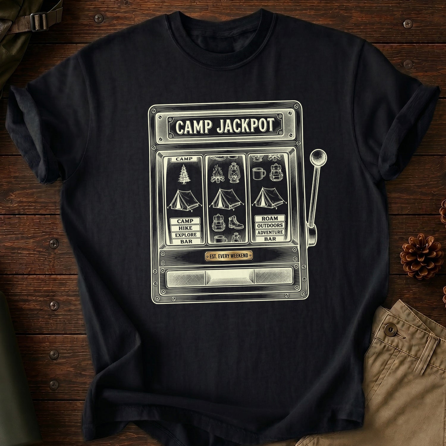 Camp Jackpot Machine T-Shirt