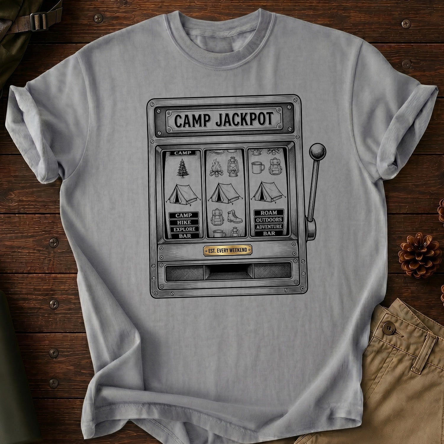 Camp Jackpot Machine T-Shirt