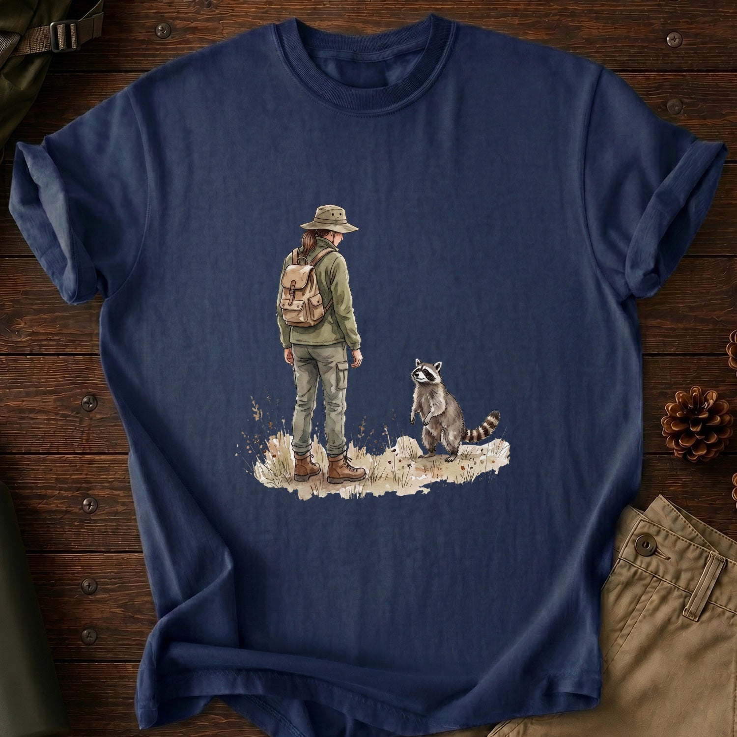 Camper And Racoon T-Shirt