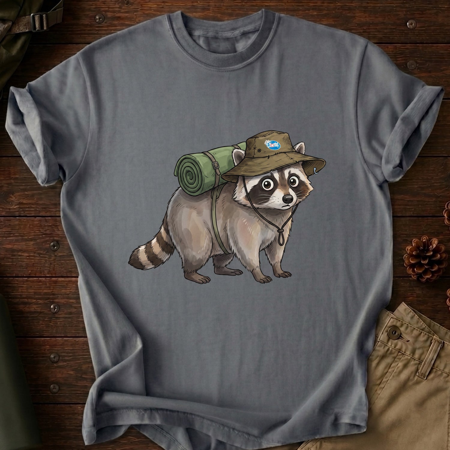 Racoon Wear Hat T-Shirt