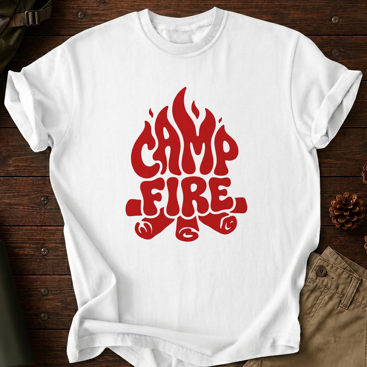 Camp Fire Red T-Shirt