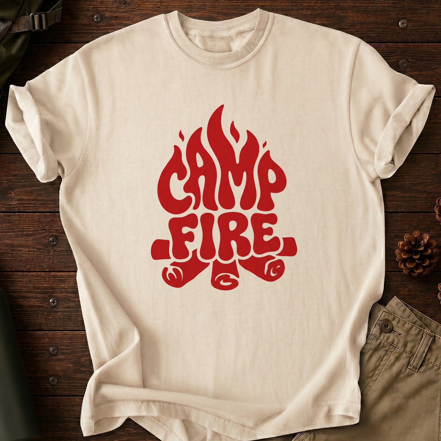 Camp Fire Red T-Shirt