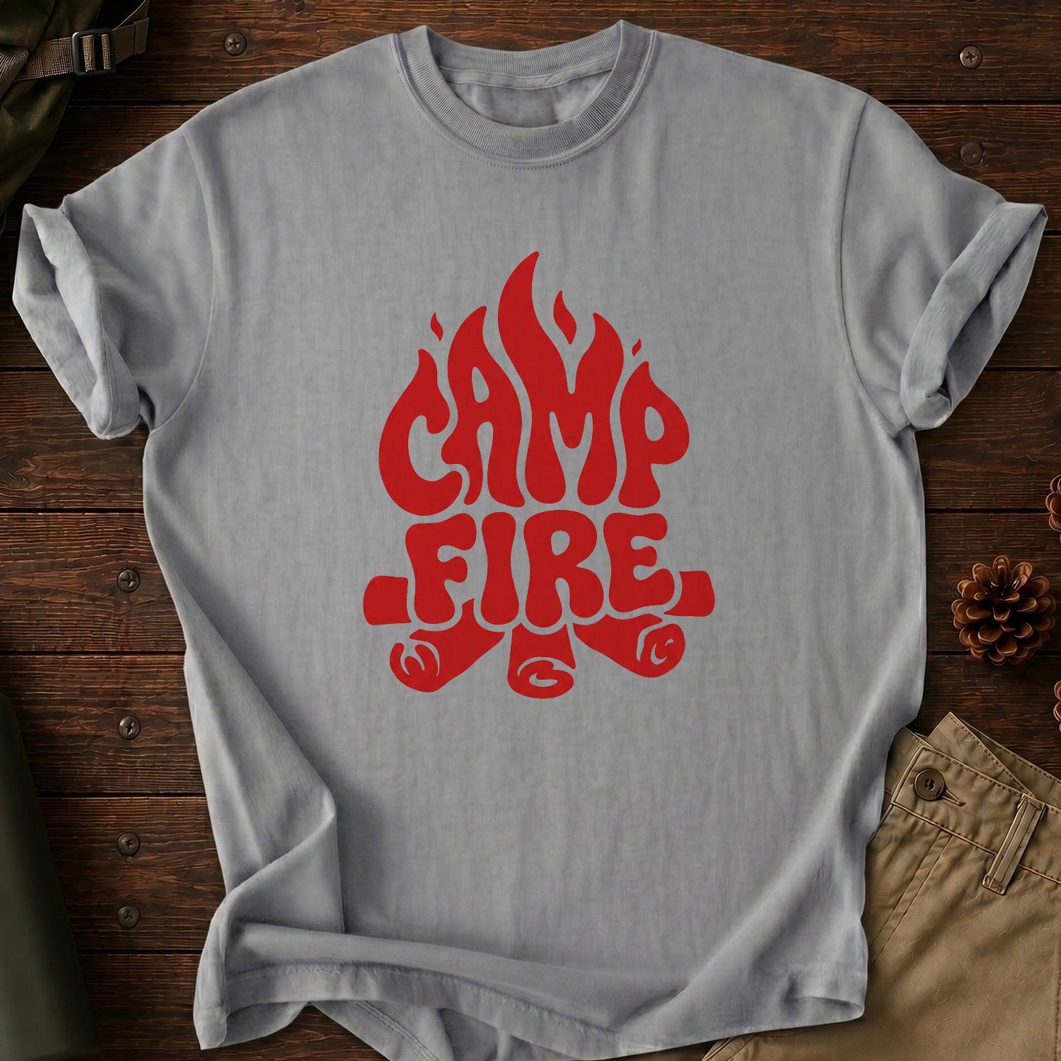 Camp Fire Red T-Shirt