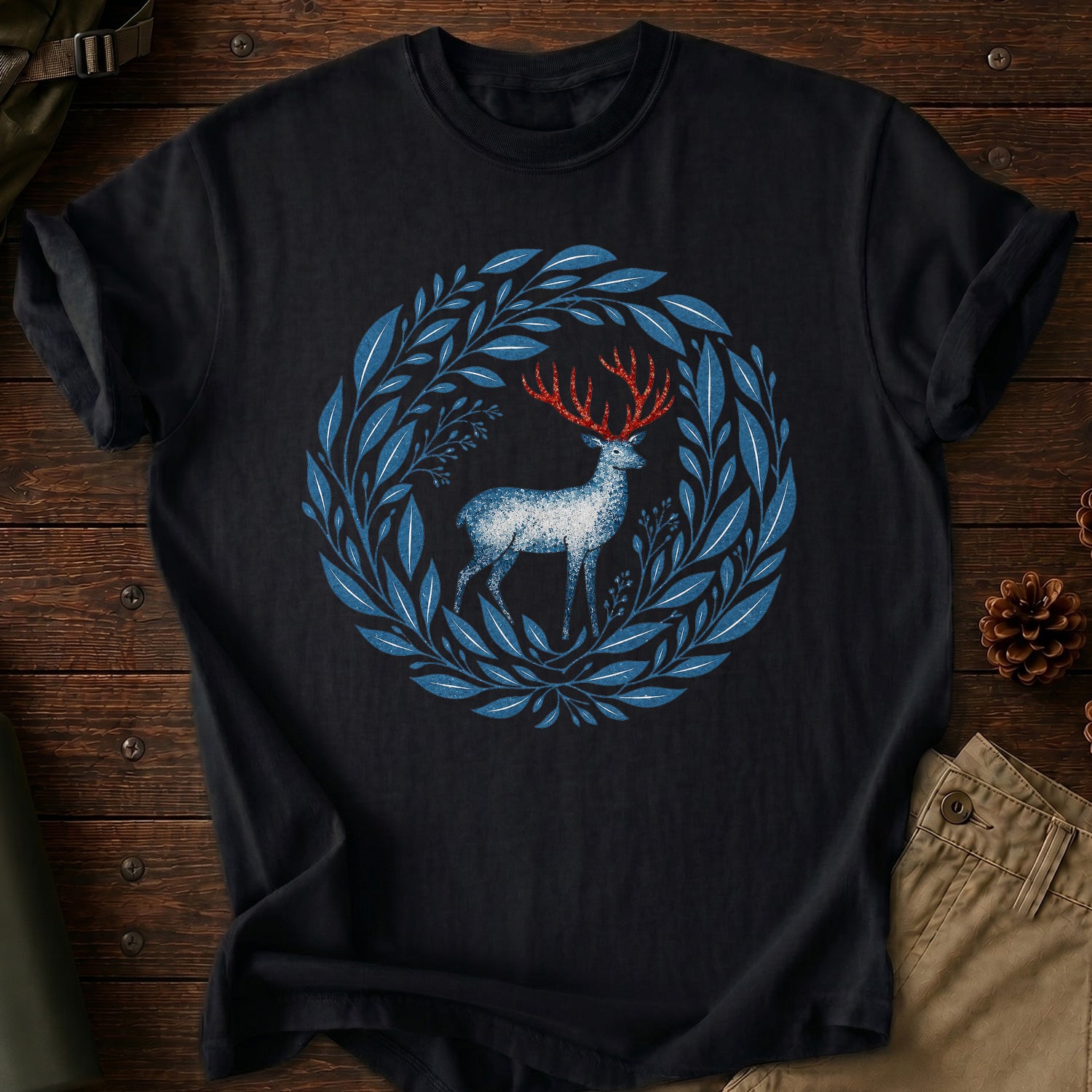 Red Autumn Stag T-Shirt