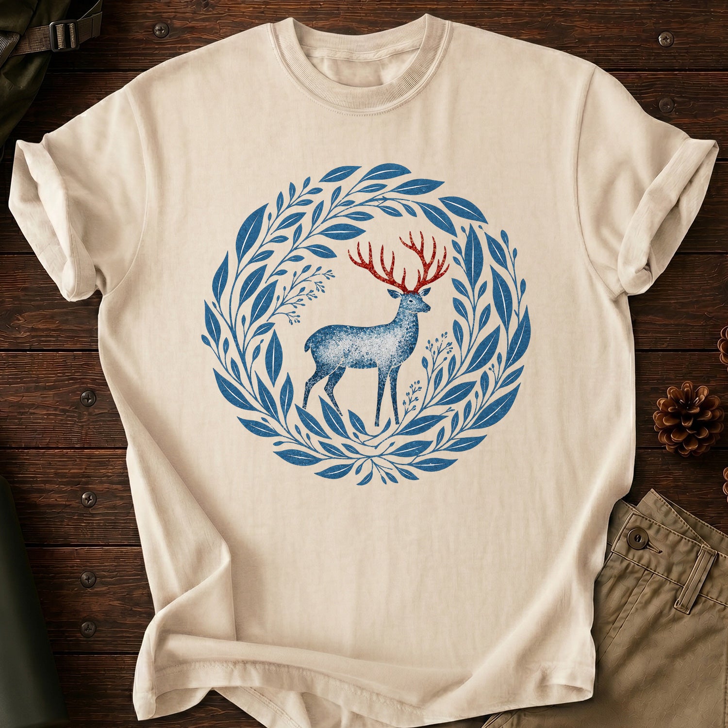 Red Autumn Stag T-Shirt