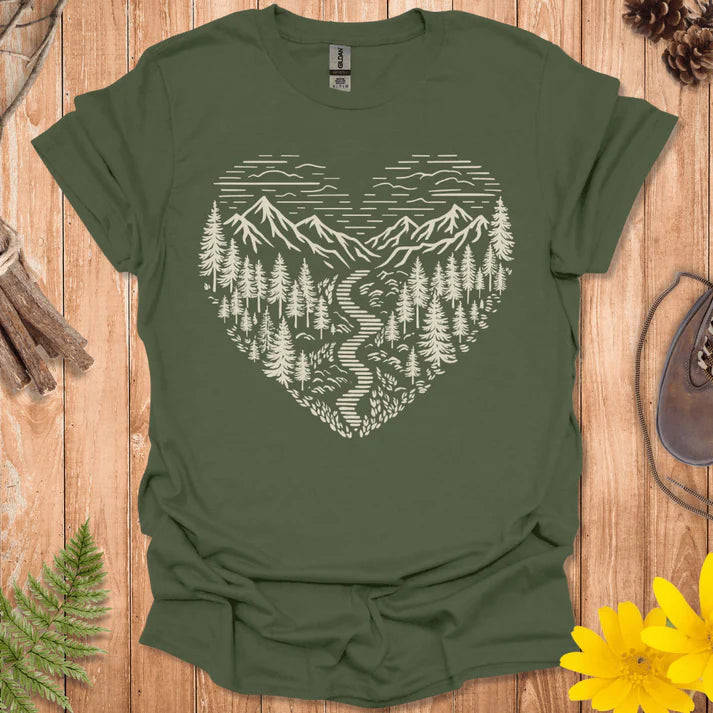 Nature Lover Heart T-Shirt