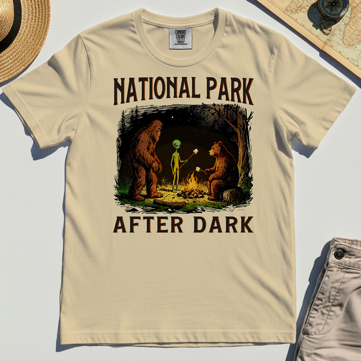 Funny National Park After Dark Comfort Color T-Shirt 1