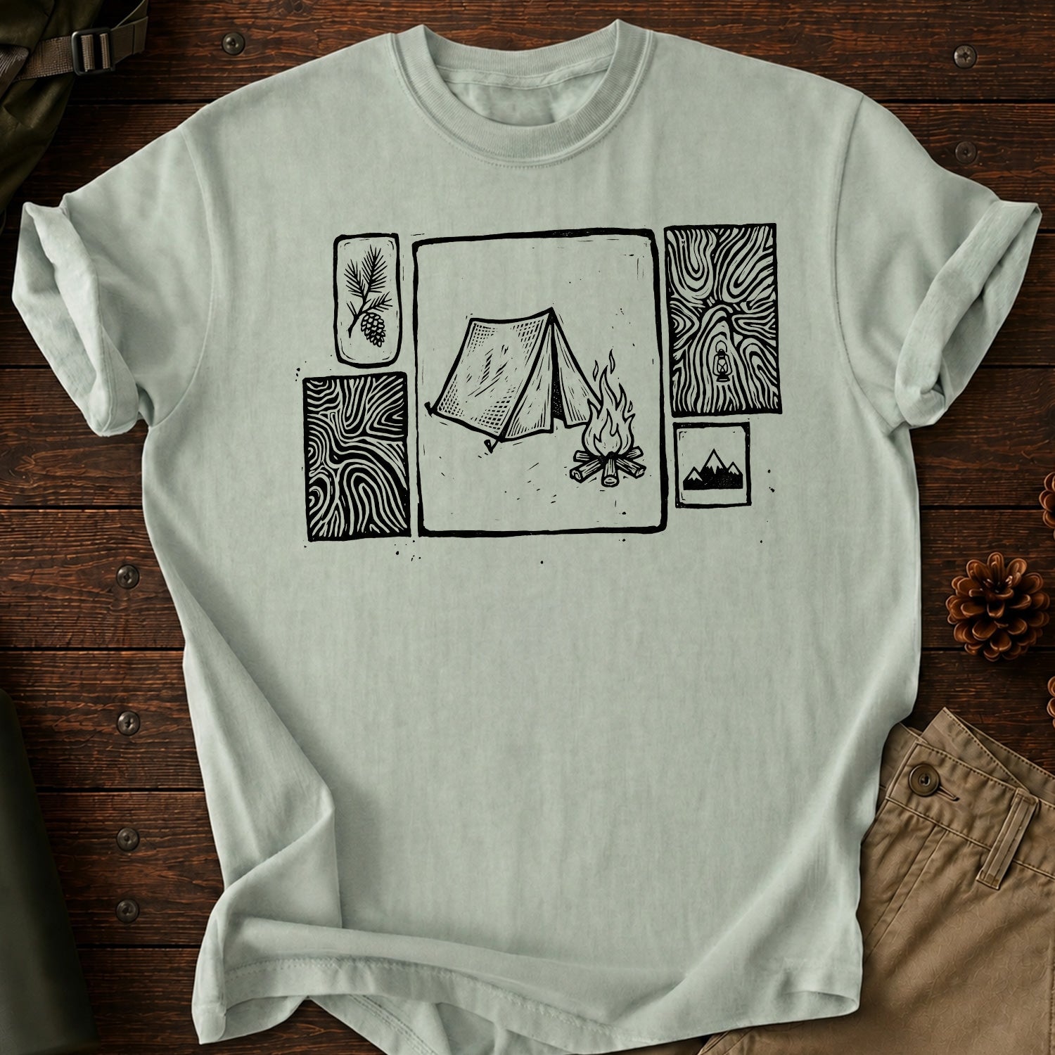 Tent Camping T-Shirt