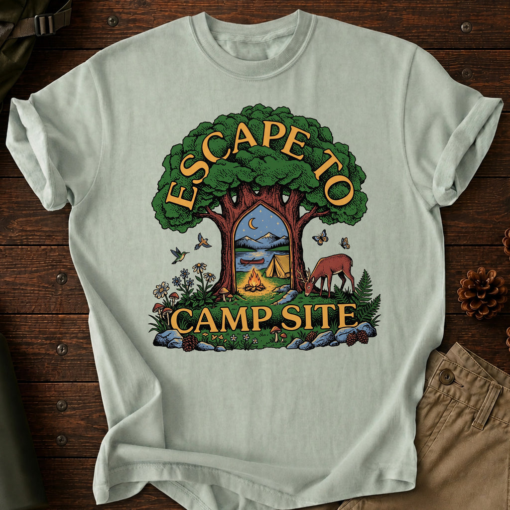Escape To Campsite T-Shirt