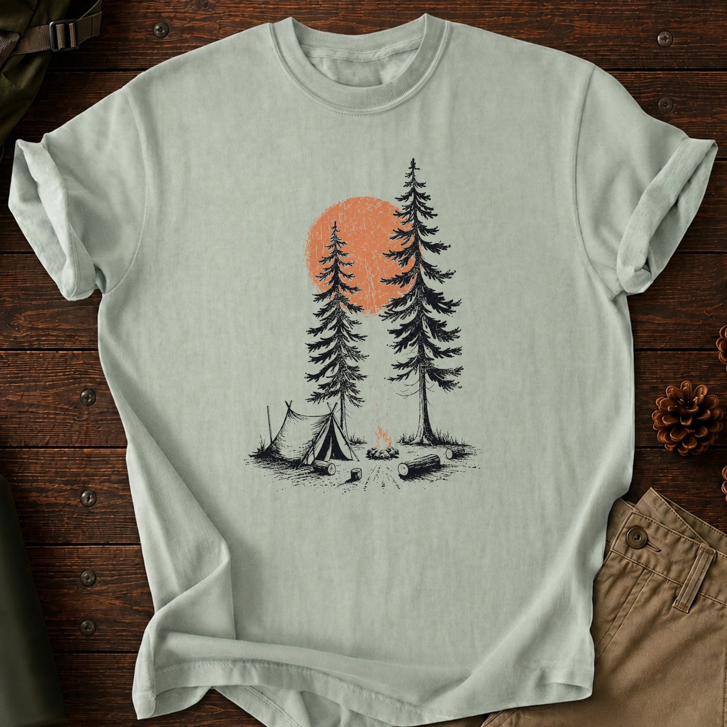 Sunset In Forest T-Shirt
