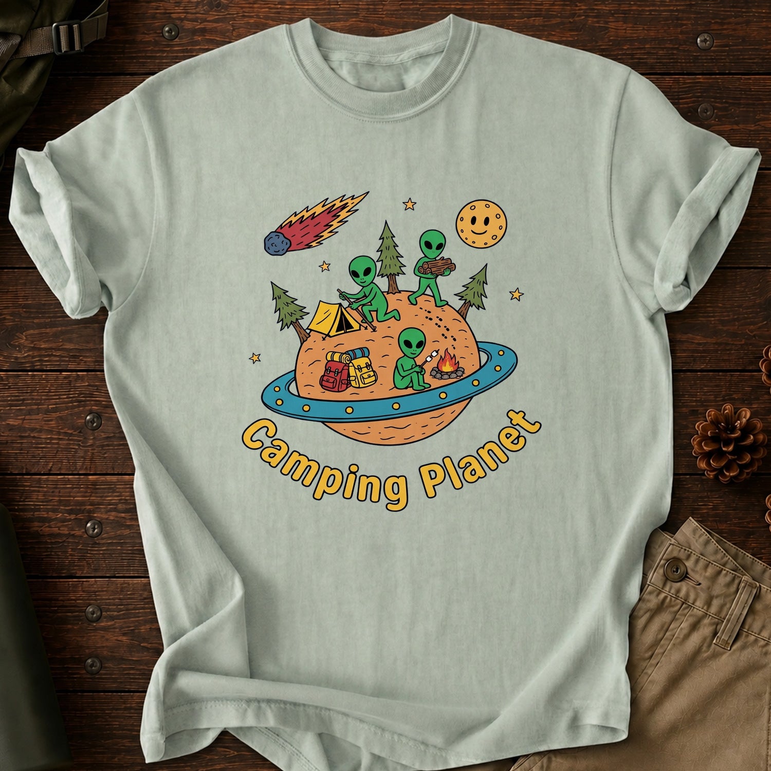 Camping Planet T-Shirt