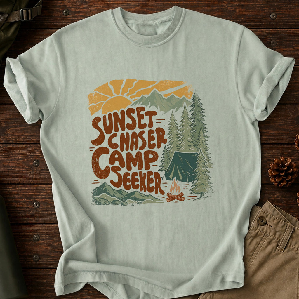 Sunset Chaser, Camp Seeker T-Shirt