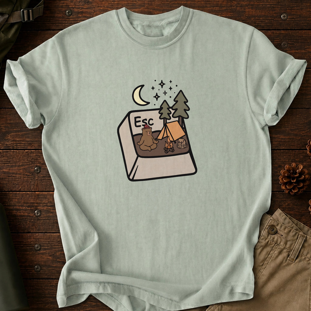 Press Esc To Camp T-Shirt