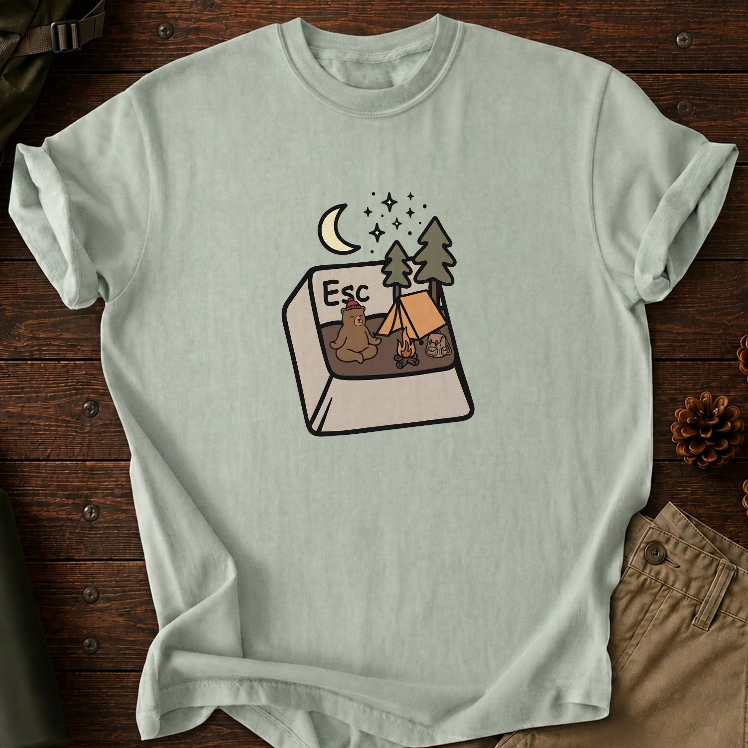 Press Esc To Camp T-Shirt