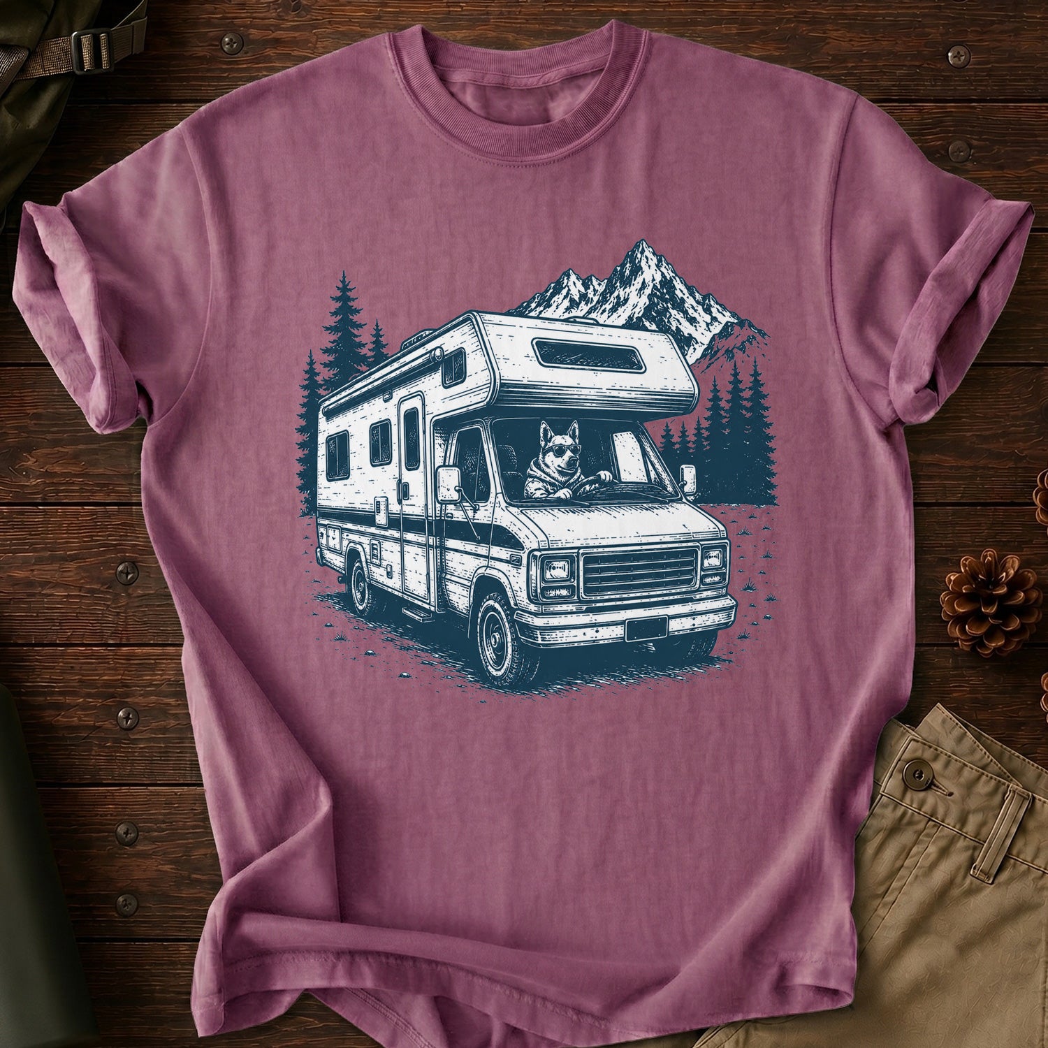 Driving Dog T-Shirt